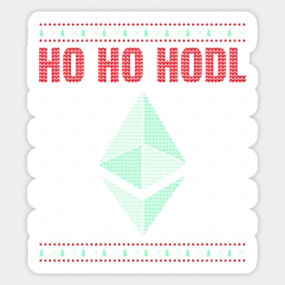 Ho Ho Hodl Ethereum Sticker